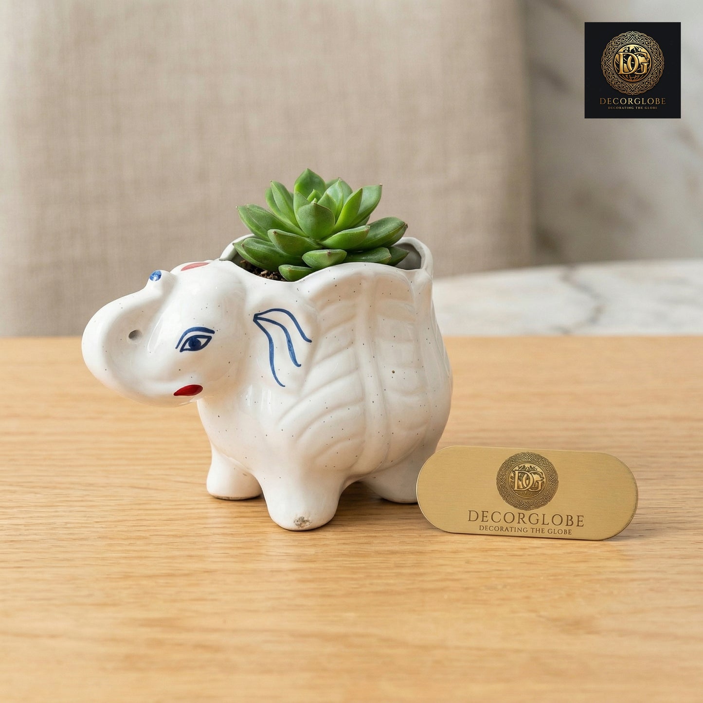 Ceramic Elephant Planter