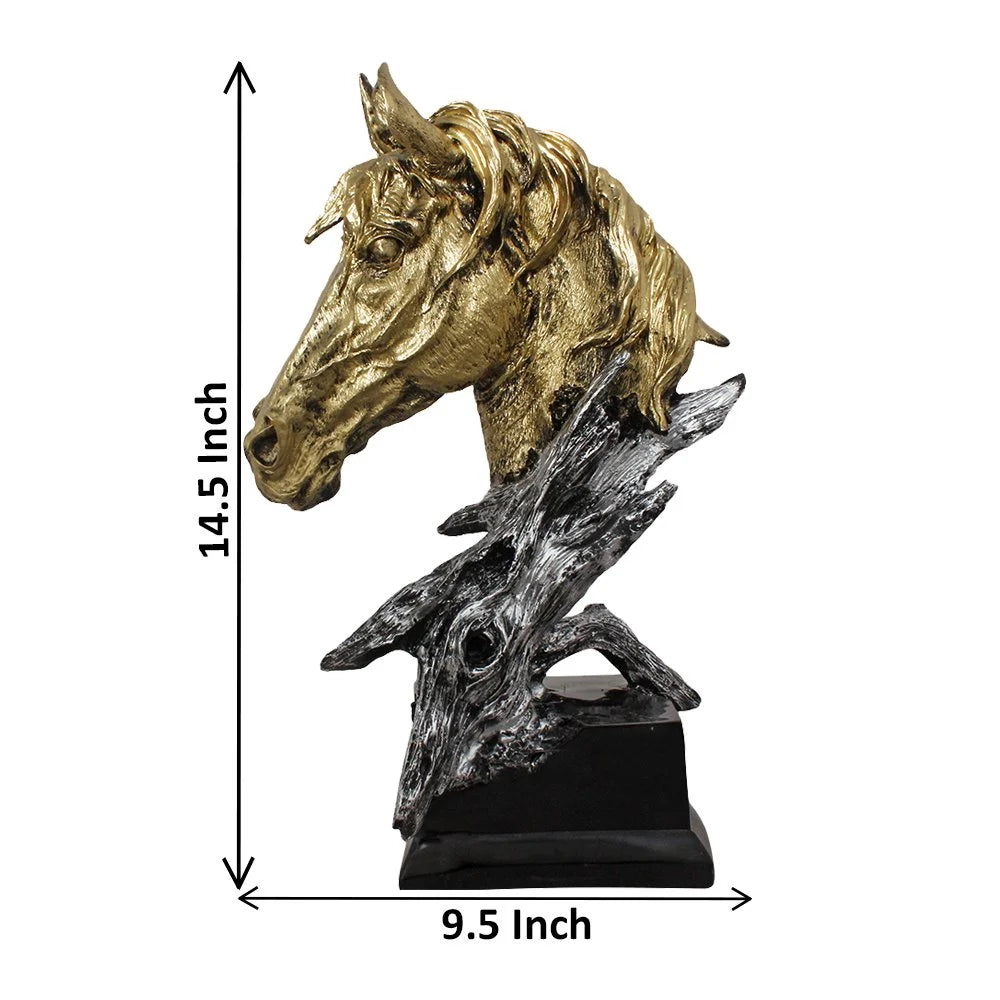 Abstract Horse Head Sculpture