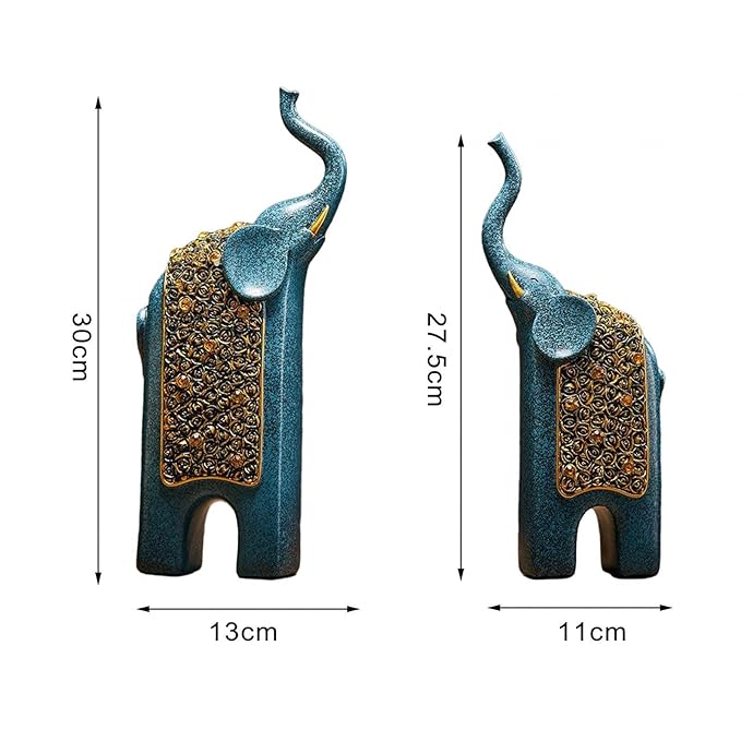 Old Pair Elephant Forest Blue