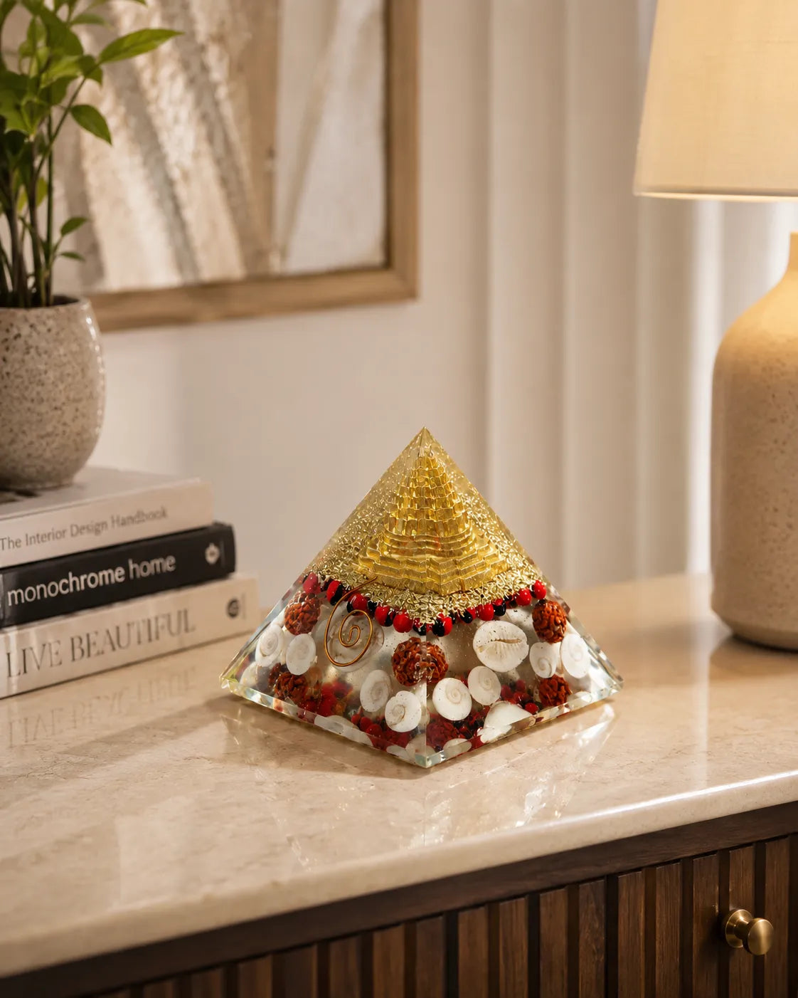 Complete Gomti Chakra Laxmi Orgone Pyramid vastu item
