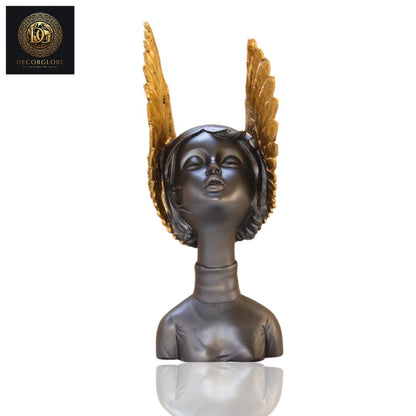 Abstract Angel Face Sculpture