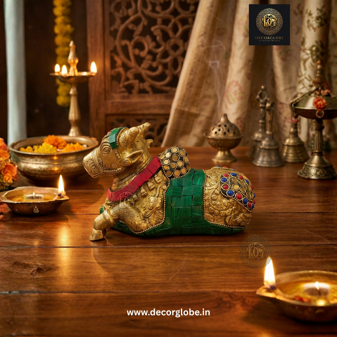 Auspicious Nandi Bull Idol