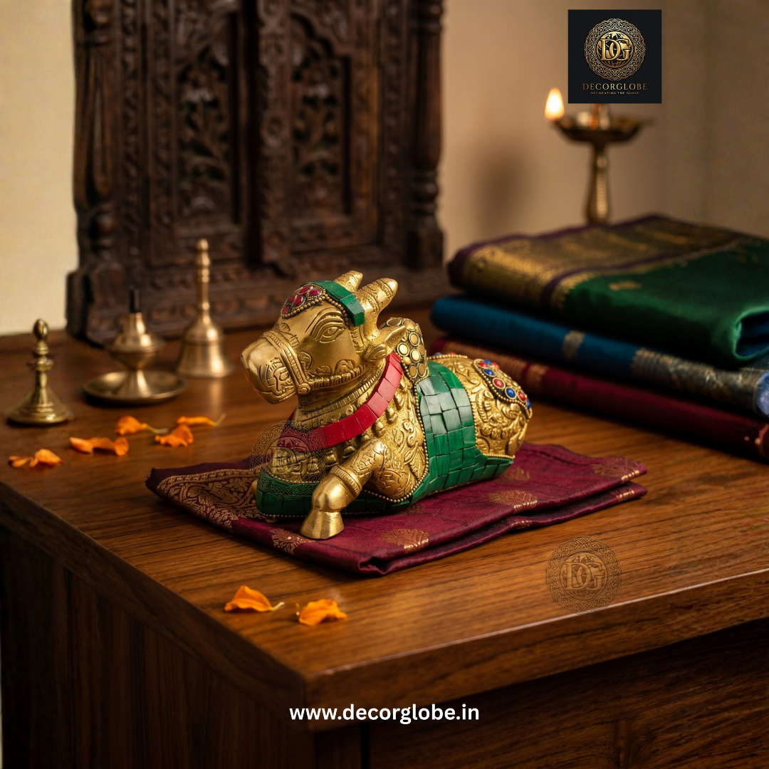 Auspicious Nandi Bull Idol