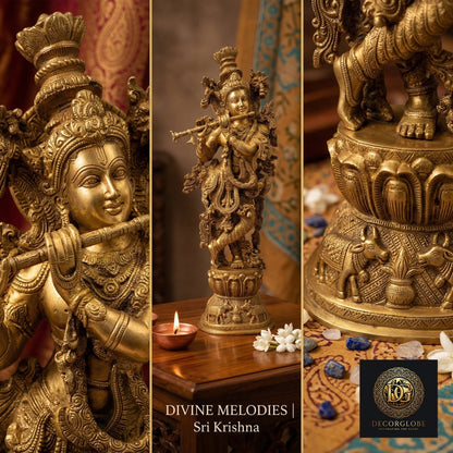 Krishna Ji Brass Idol
