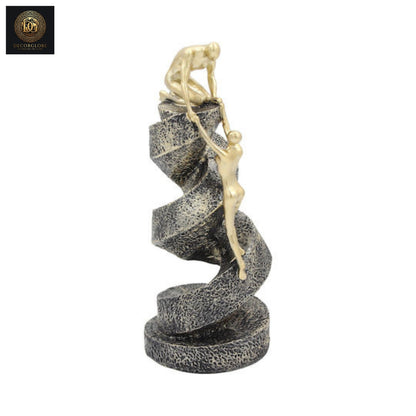 Abstract Climbing Human Sculpture