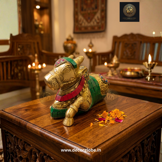 Auspicious Nandi Bull Idol