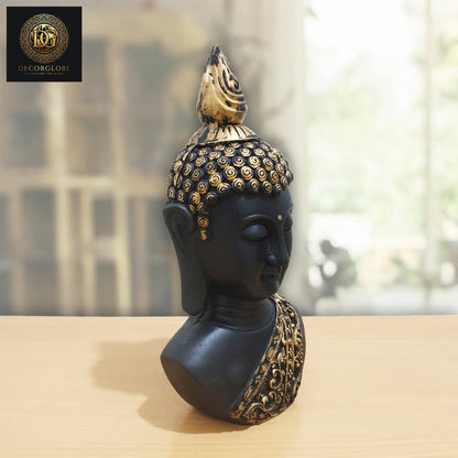 Buddha head sculpture