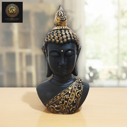 Buddha head sculpture