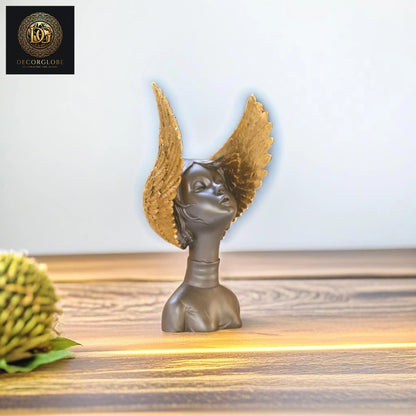 Abstract Angel Face Sculpture