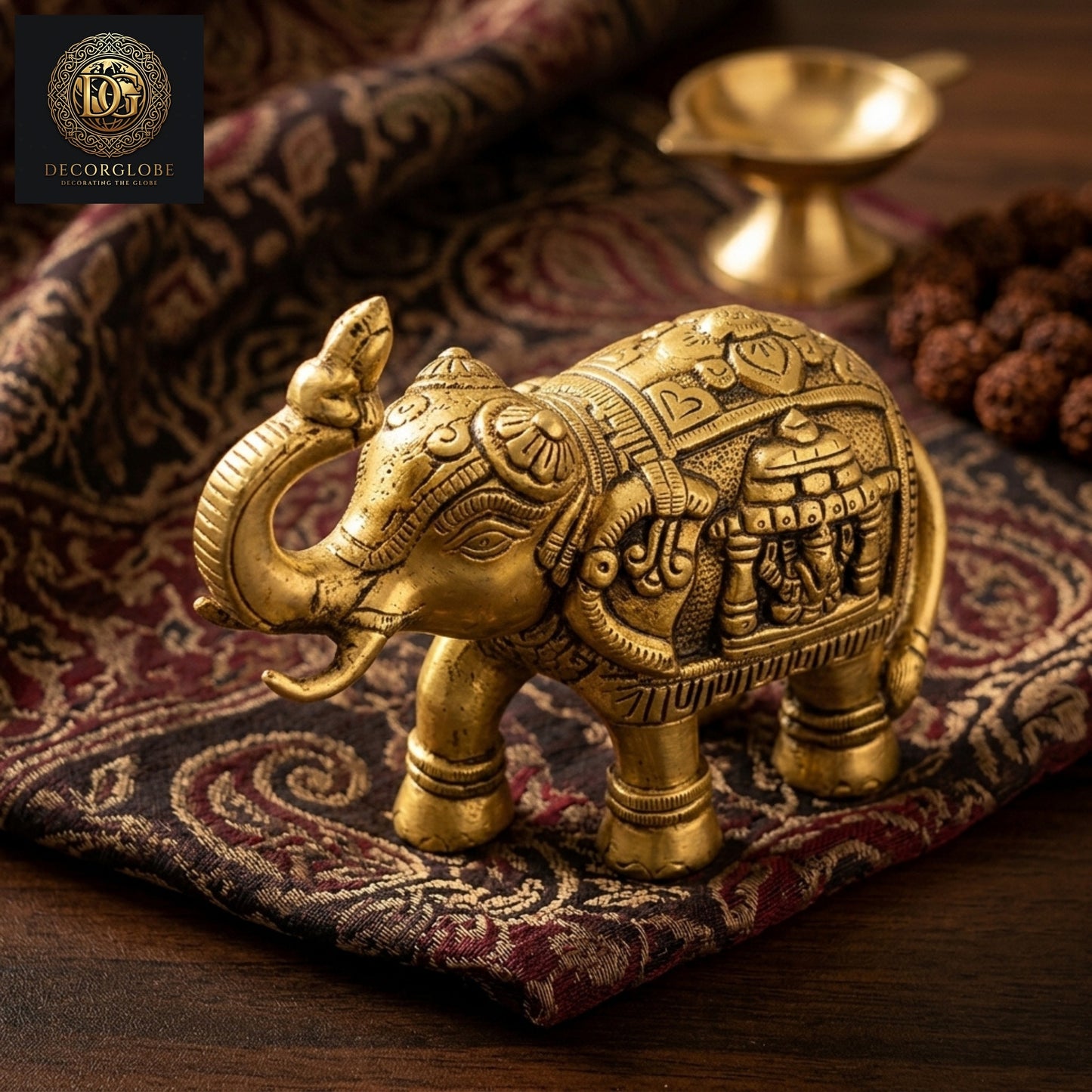 Decorative Brass Elephant Figurine
