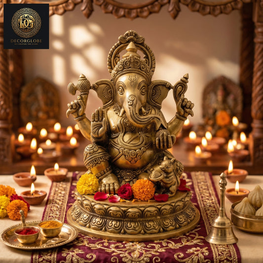 Ganpati Ji Brass Idol