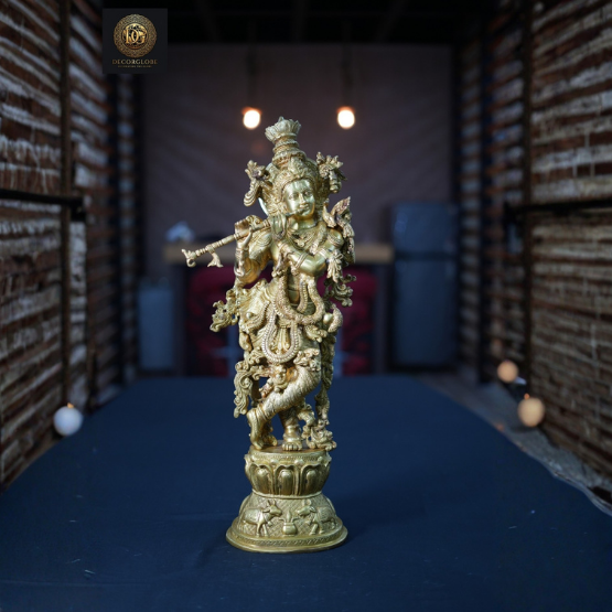 Krishna Ji Brass Idol