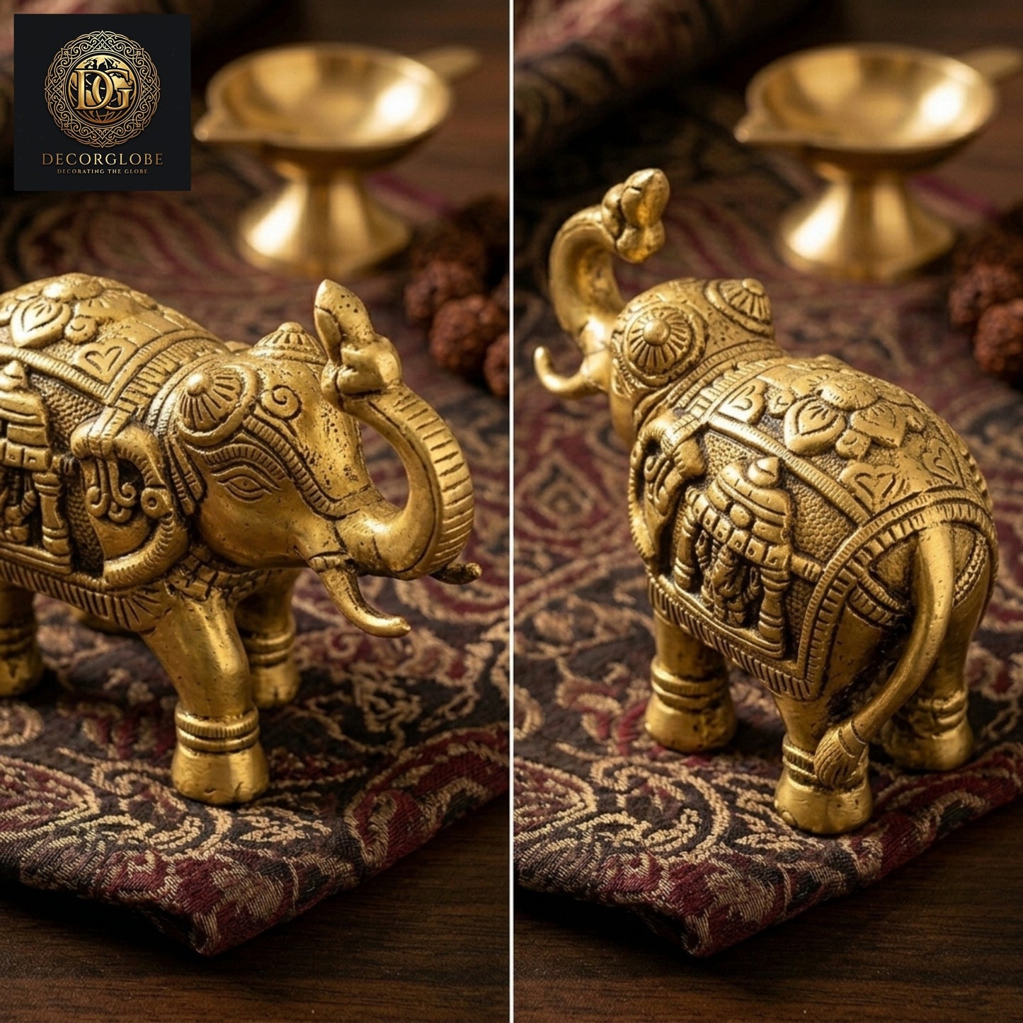 Decorative Brass Elephant Figurine