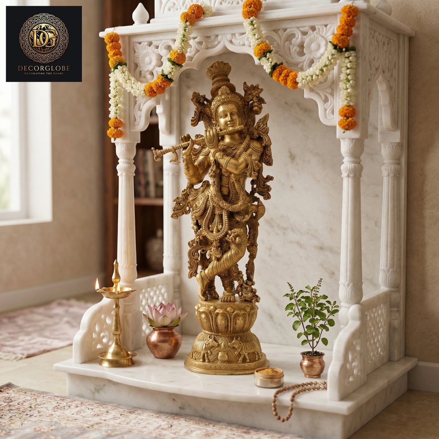 Krishna Ji Brass Idol