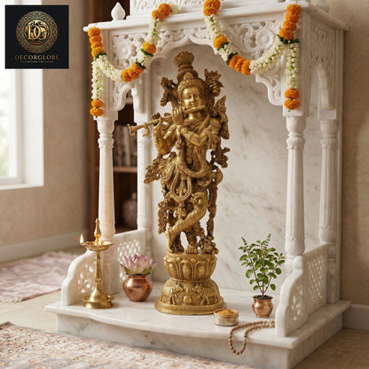 Krishna Ji Brass Idol