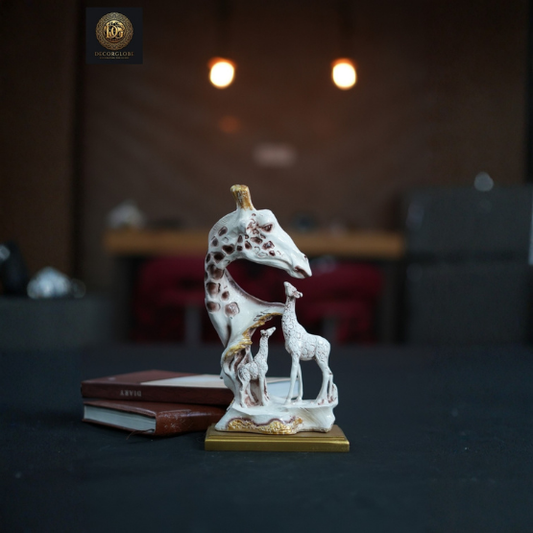 Polyresin Giraffe Family Sculpture