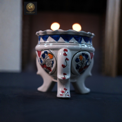 Hand-Painted Ceramic Planter Pot