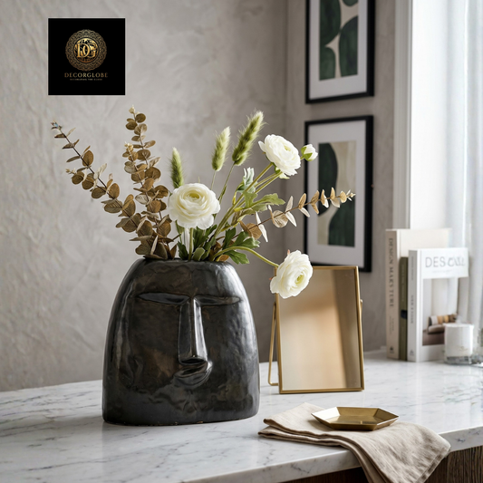 Artistic Face Sculpture Vase