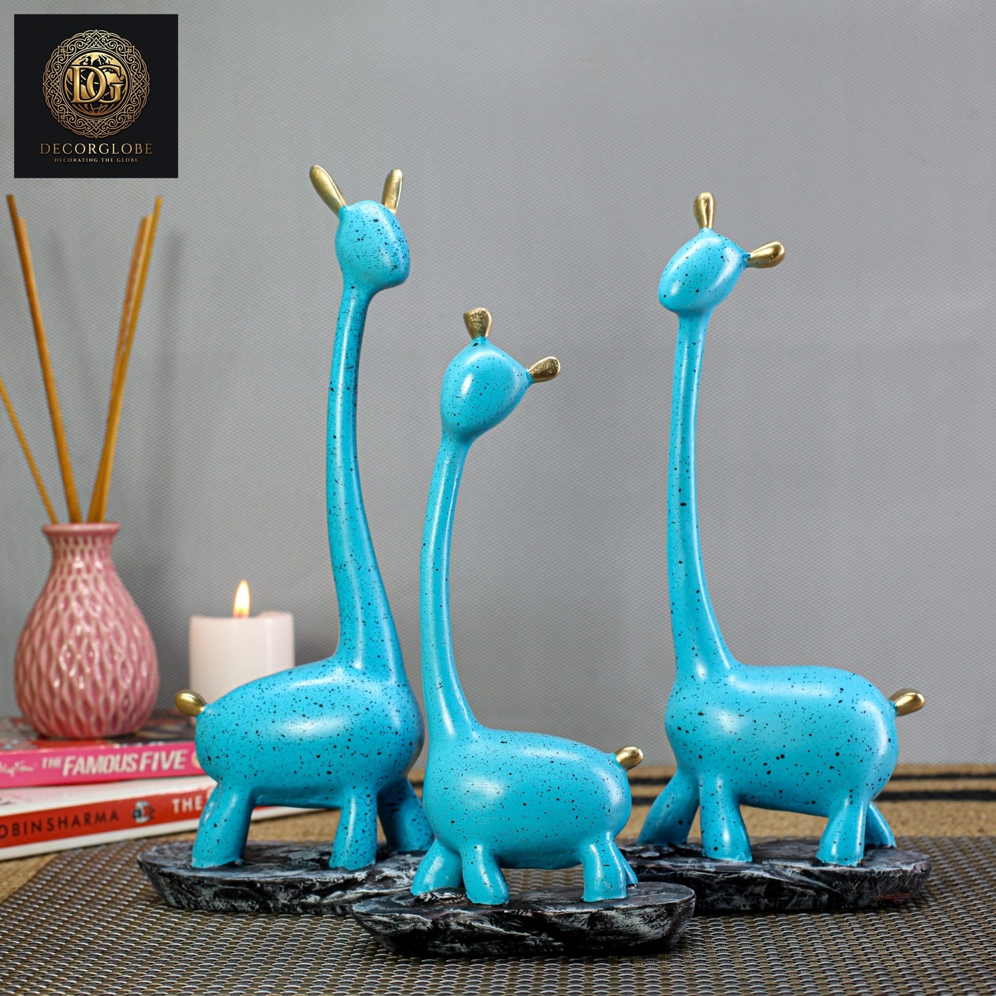 Poly Resin Giraffe Set Of 3