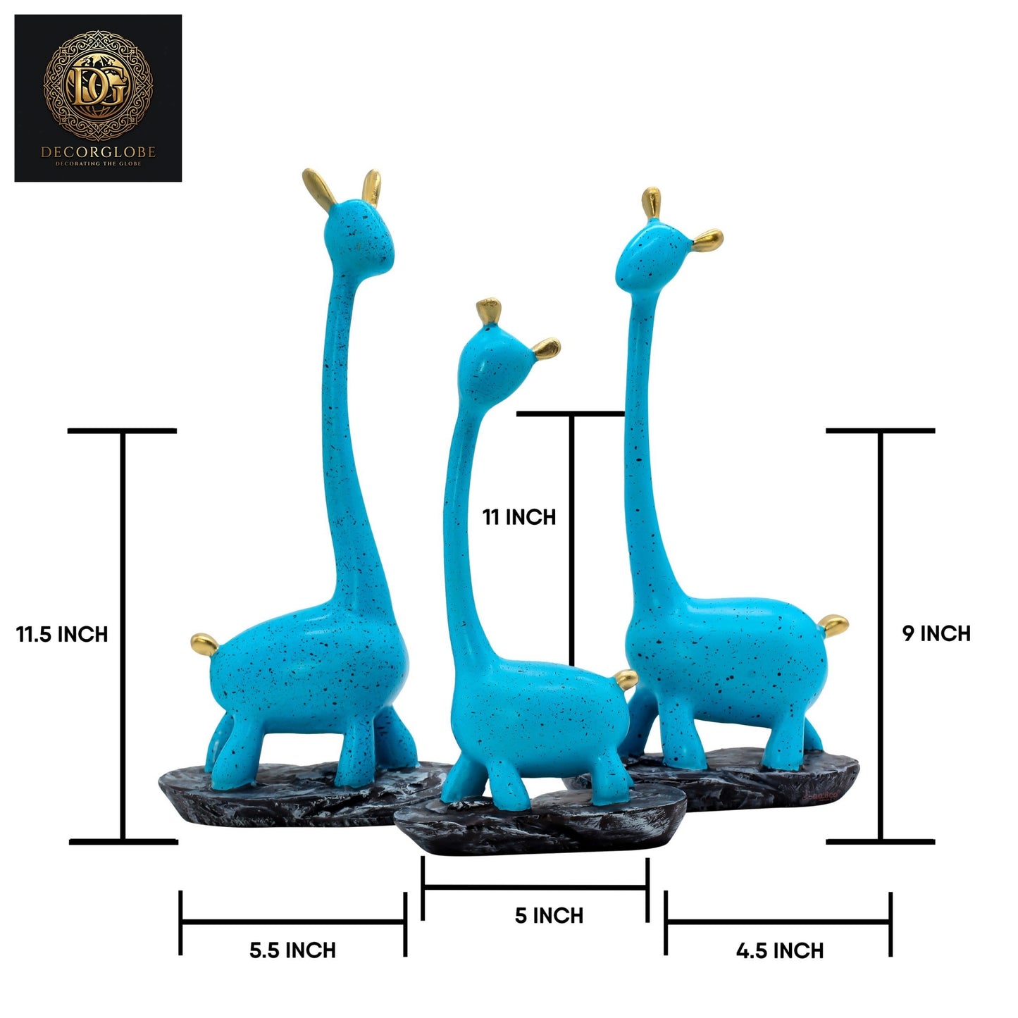 Poly Resin Giraffe Set Of 3