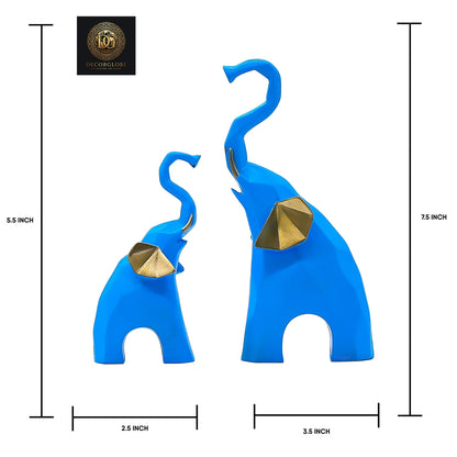 Poly resin 2 Geometrical Elephant