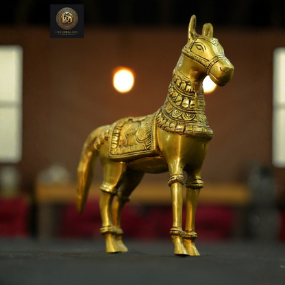 Decorative Brass Horse Figurine