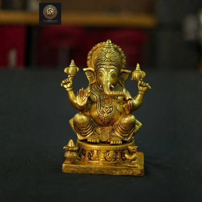 Lord Ganesha Brass Idol