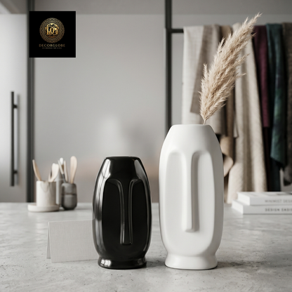 Dual Tone Minimalist Vase Set
