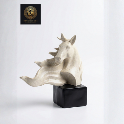 Abstract Horse Head Sculpture
