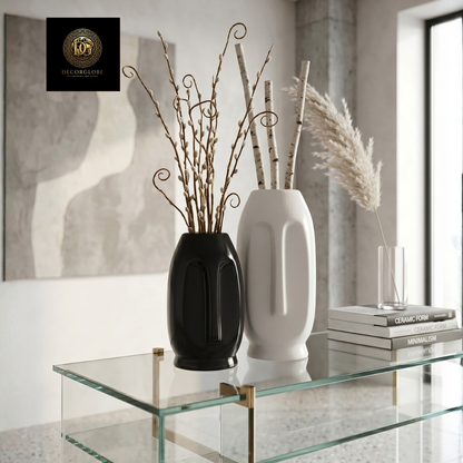 Dual Tone Minimalist Vase Set