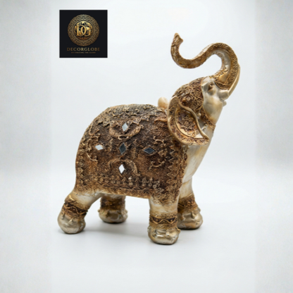 Royal Elephant Pair Figurines