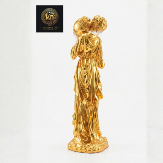 Graceful Golden Lady Sculpture