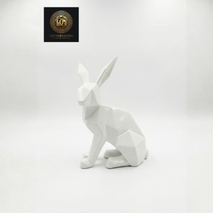 Geometric Rabbit Sculpture