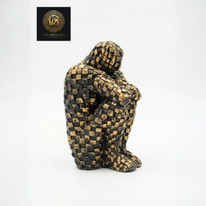 Abstract Thinker Sculpture
