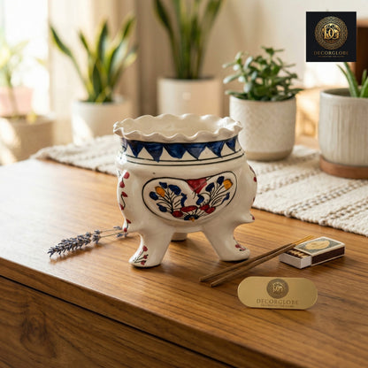 Hand-Painted Ceramic Planter Pot