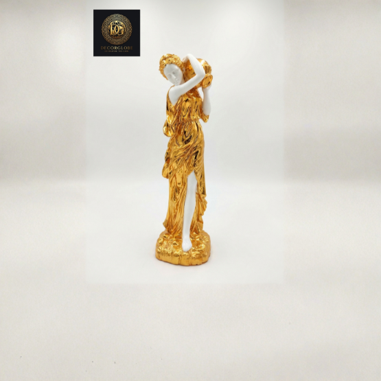 Graceful Golden Lady Sculpture