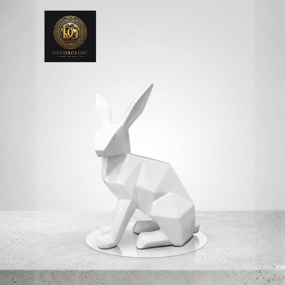 Geometric Rabbit Sculpture