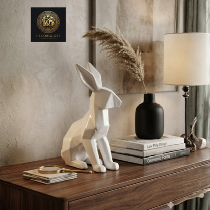 Geometric Rabbit Sculpture