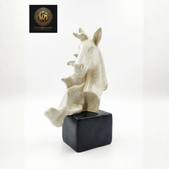 Abstract Horse Head Sculpture