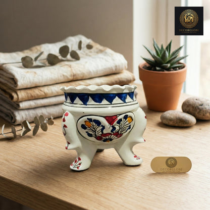 Hand-Painted Ceramic Planter Pot