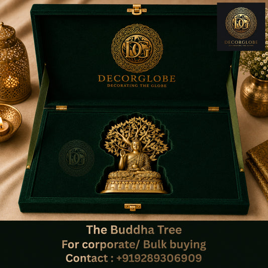 DecorGlobe Buddha Tree Idol Pack of 50 for Corporate Gifting, Wedding Return Gifts &amp; Spiritual Home Décor