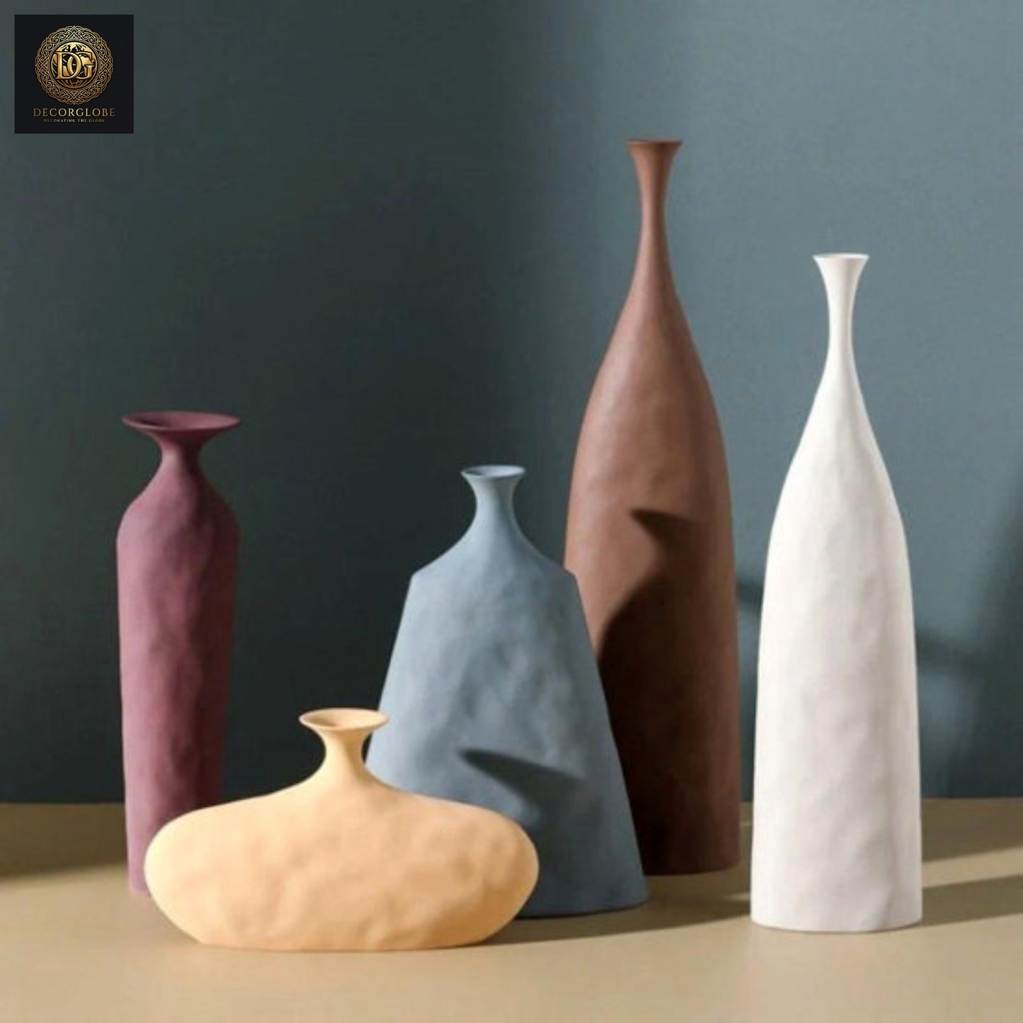 Set of 5 Modern Decorative Vases
