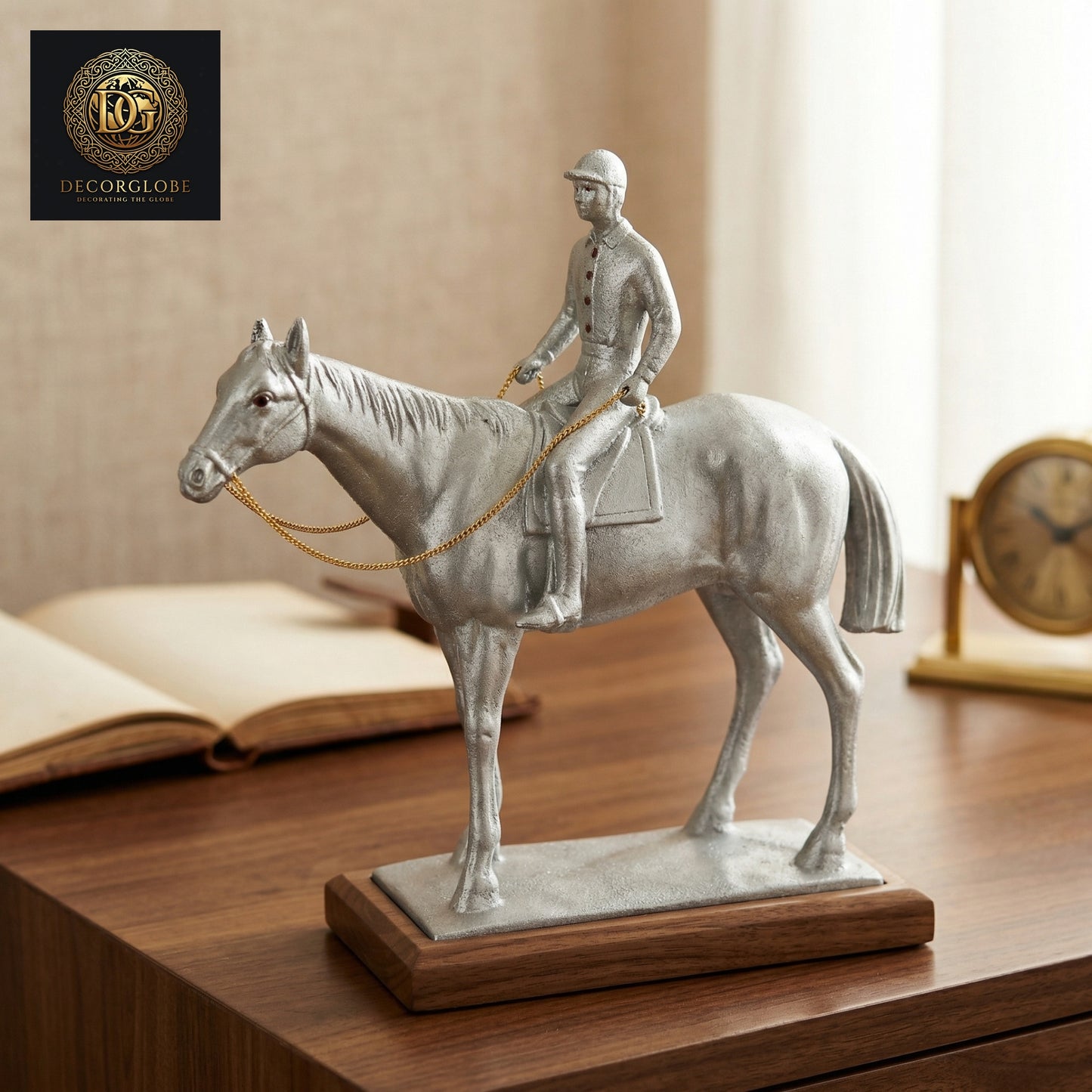 Equestrian Rider Sculpture