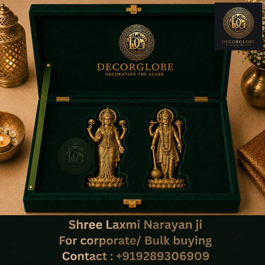 DecorGlobe Shree Laxmi Narayan Ji Idol Pack of 50 for Corporate Gifting, Wedding Return Gifts &amp; Spiritual Décor