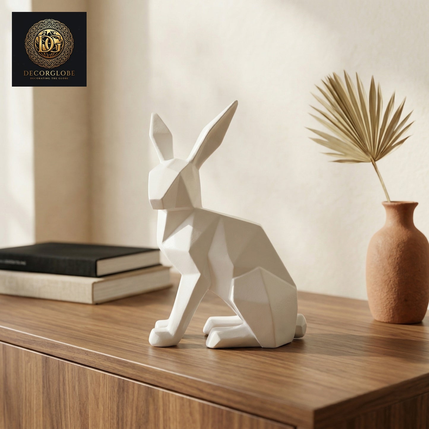 Geometric Rabbit Sculpture