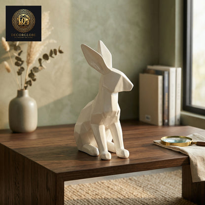 Geometric Rabbit Sculpture