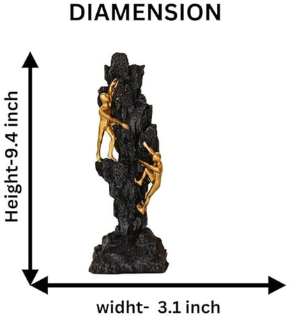 Climbing Stone Man Decorative Piece