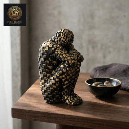 Abstract Thinker Sculpture