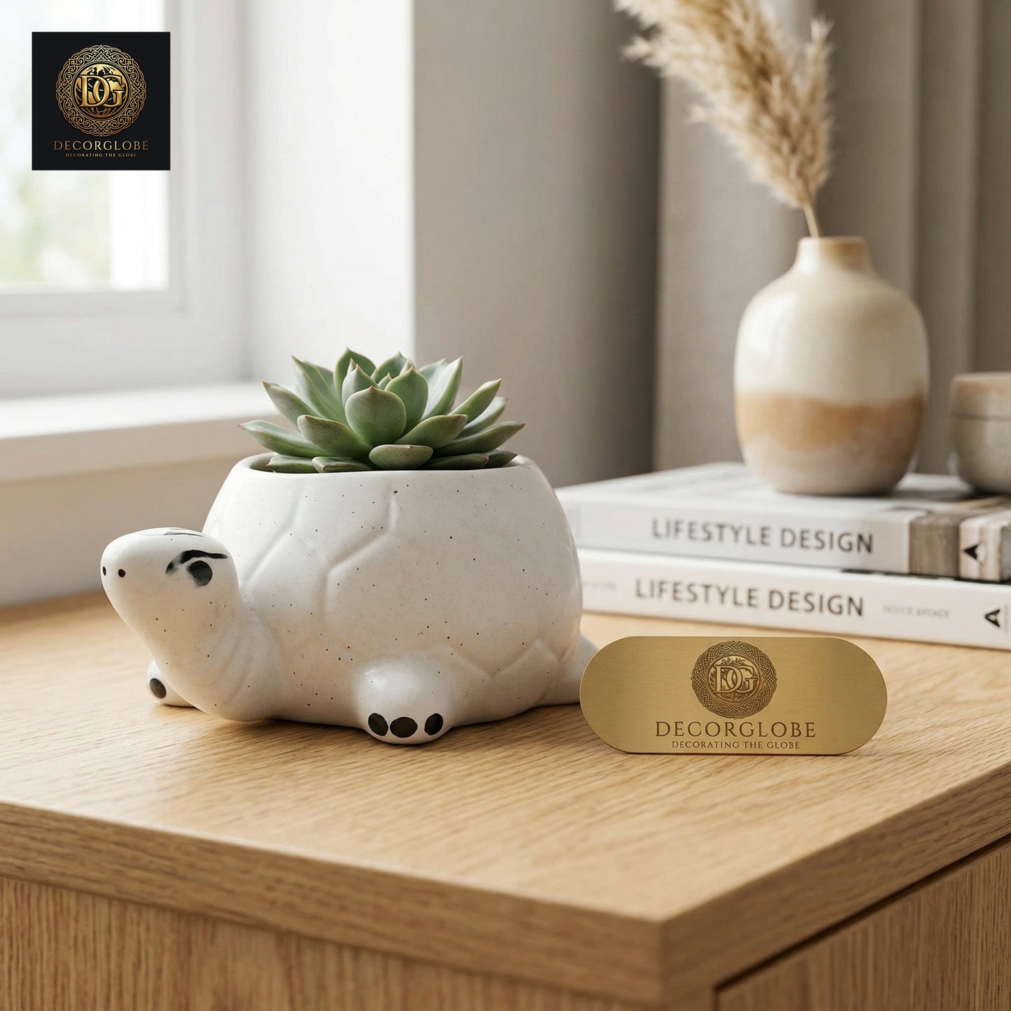 Ceramic Turtle Planter