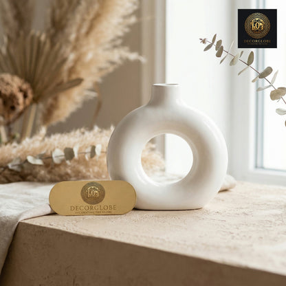 Modern Ring Ceramic Vase